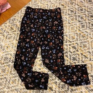 Floral work pants
